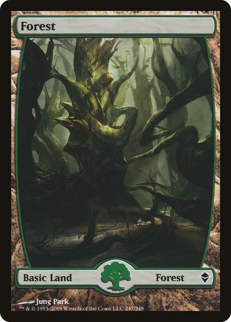Forest (247) - Full Art (ZEN-247) [Zendikar] Foil