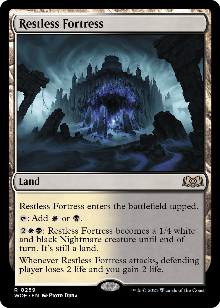 Restless Fortress (WOE-259) [Wilds of Eldraine] Foil