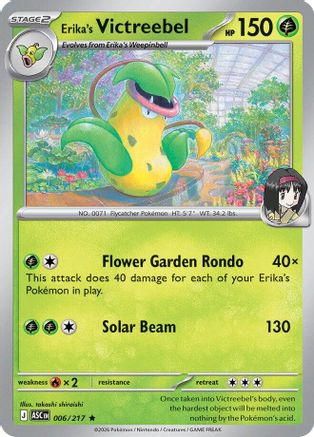 Erika's Victreebel (006/217) [ME Ascended Heroes] Reverse Holofoil - Rare