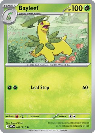 Bayleef (009/217) [ME Ascended Heroes] Reverse Holofoil - Uncommon