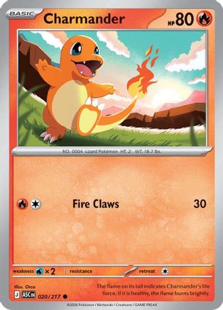 Charmander (020/217) [ME Ascended Heroes] - Common