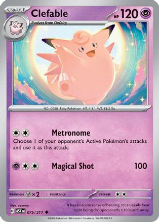 Clefable (075/217) [ME Ascended Heroes] - Uncommon