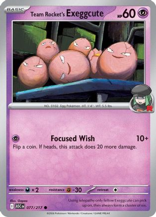 Team Rocket's Exeggcute (077/217) [ME Ascended Heroes] - Common