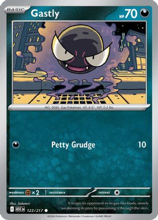 Gastly (123/217) [ME Ascended Heroes] - Common