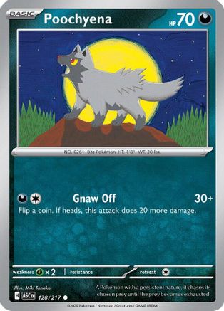 Poochyena (128/217) [ME Ascended Heroes] Reverse Holofoil - Common