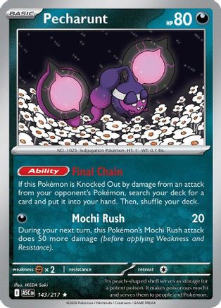 Pecharunt (143/217) [ME Ascended Heroes] Holofoil - Rare