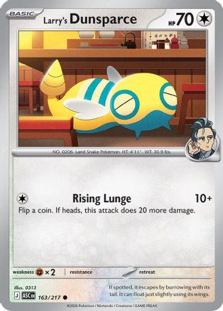 Larry's Dunsparce (163/217) [ME Ascended Heroes] Reverse Holofoil - Common