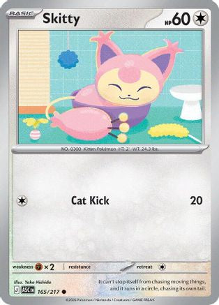 Skitty (165/217) [ME Ascended Heroes] Reverse Holofoil - Common
