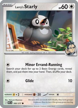 Larry's Starly (168/217) [ME Ascended Heroes] Reverse Holofoil - Common