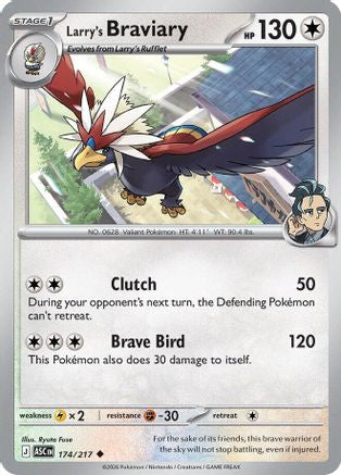 Larry's Braviary (174/217) [ME Ascended Heroes] Reverse Holofoil - Uncommon