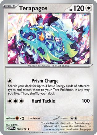 Terapagos (178/217) [ME Ascended Heroes] Holofoil - Rare