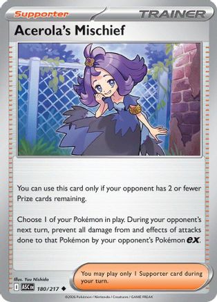 Acerola's Mischief (180/217) [ME Ascended Heroes] Reverse Holofoil - Uncommon