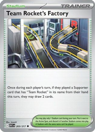 Team Rocket's Factory (203/217) [ME Ascended Heroes] - Uncommon