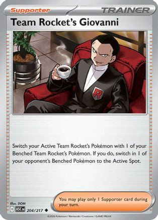 Team Rocket's Giovanni (204/217) [ME Ascended Heroes] - Uncommon