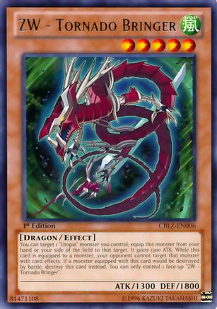 ZW - Tornado Bringer (Rare) (CBLZ-EN006) - Cosmo Blazer 1st Edition