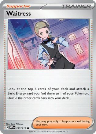 Waitress (215/217) [ME Ascended Heroes] Reverse Holofoil - Common