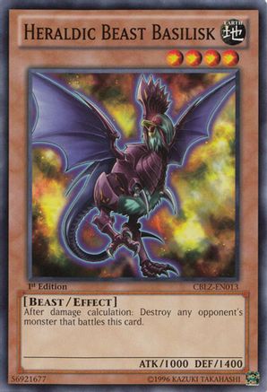 Heraldic Beast Basilisk (Common) (CBLZ-EN013) - Cosmo Blazer 1st Edition
