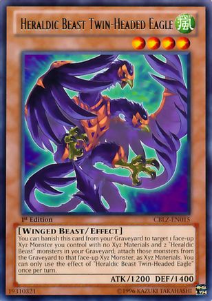Heraldic Beast Twin-Headed Eagle (Rare) (CBLZ-EN015) - Cosmo Blazer Unlimited