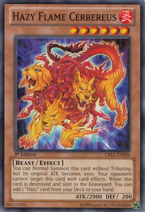 Hazy Flame Cerbereus (Common) (CBLZ-EN028) - Cosmo Blazer 1st Edition