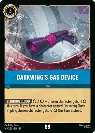 Darkwing's Gas Device (169/204) - Winterspell Cold Foil
