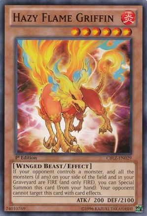Hazy Flame Griffin (Common) (CBLZ-EN029) - Cosmo Blazer Unlimited