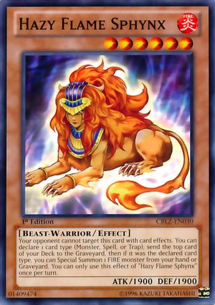 Hazy Flame Sphynx (Common) (CBLZ-EN030) - Cosmo Blazer 1st Edition