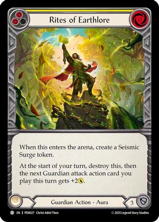 Rites Of Earthlore (Yellow) (PEN027) - Compendium of Rathe Rainbow Foil