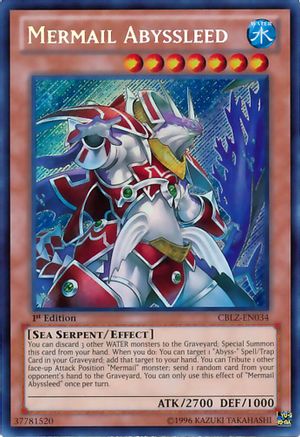 Mermail Abyssleed (Secret Rare) (CBLZ-EN034) - Cosmo Blazer 1st Edition