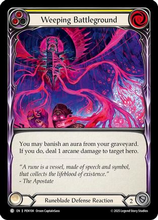 Weeping Battleground (Yellow) (PEN104) - Compendium of Rathe