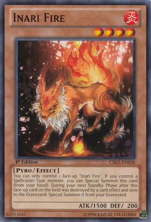 Inari Fire (Common) (CBLZ-EN038) - Cosmo Blazer 1st Edition