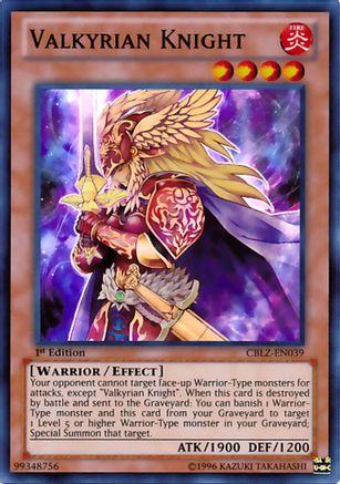 Valkyrian Knight (Super Rare) (CBLZ-EN039) - Cosmo Blazer Unlimited