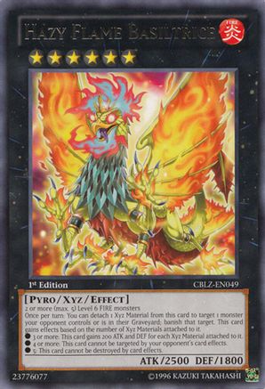 Hazy Flame Basiltrice (Rare) (CBLZ-EN049) - Cosmo Blazer 1st Edition