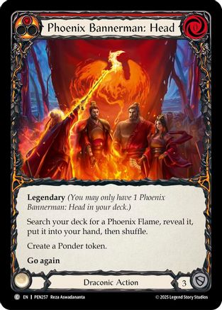 Phoenix Bannerman: Head (Red) (PEN257) - Compendium of Rathe Rainbow Foil