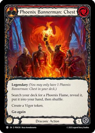 Phoenix Bannerman: Chest (Red) (PEN258) - Compendium of Rathe Rainbow Foil