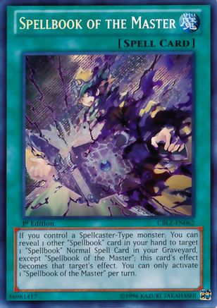 Spellbook of the Master (Secret Rare) (CBLZ-EN062) - Cosmo Blazer 1st Edition