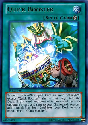 Quick Booster (Ultra Rare) (CBLZ-EN065) - Cosmo Blazer 1st Edition