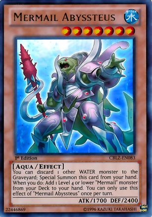 Mermail Abyssteus (Ultra Rare) (CBLZ-EN083) - Cosmo Blazer Unlimited