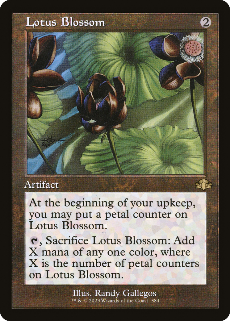 Lotus Blossom (Retro Frame) (DMR-384) [Dominaria Remastered]