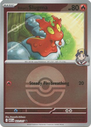 Ethan's Slugma (Poke Ball) (023/217) [ME Ascended Heroes] Reverse Holofoil - Common