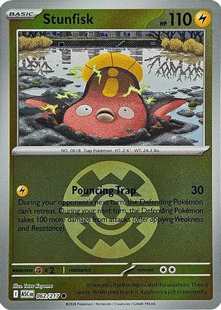 Stunfisk (Quick Ball) (062/217) [ME Ascended Heroes] Reverse Holofoil - Common