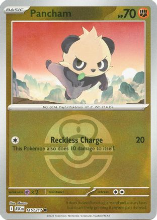 Pancham (Love Ball) (115/217) [ME Ascended Heroes] Reverse Holofoil - Common