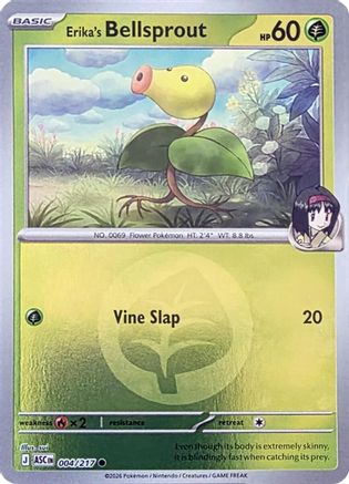 Erika's Bellsprout (Energy Symbol Pattern) (004/217) [ME Ascended Heroes] Reverse Holofoil - Common