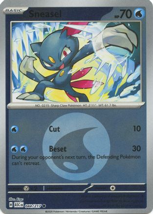 Sneasel (Energy Symbol Pattern) (044/217) [ME Ascended Heroes] Reverse Holofoil - Common