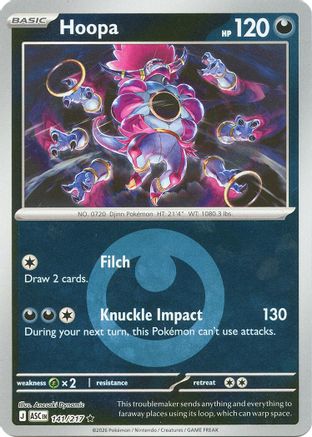Hoopa (Energy Symbol Pattern) (141/217) [ME Ascended Heroes] Reverse Holofoil - Rare