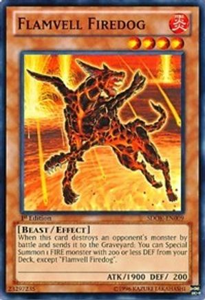 Flamvell Firedog (Common) (SDOK-EN009) - Structure Deck: Onslaught of the Fire Kings 1st Edition