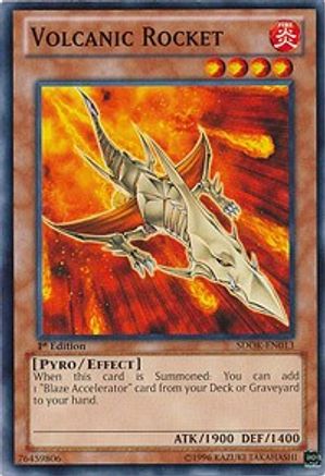 Volcanic Rocket (Common) (SDOK-EN013) - Structure Deck: Onslaught of the Fire Kings 1st Edition