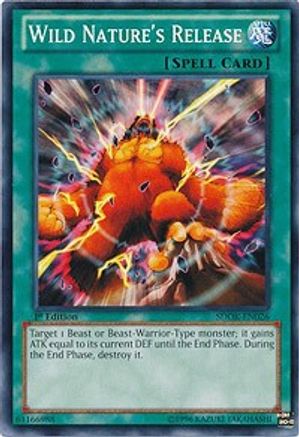 Wild Nature's Release (Common) (SDOK-EN026) - Structure Deck: Onslaught of the Fire Kings 1st Edition