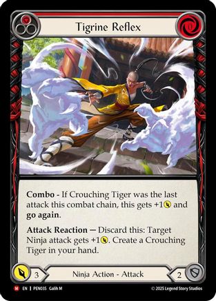 Tigrine Reflex (Red) (PEN035) - Compendium of Rathe Rainbow Foil
