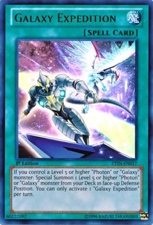 Galaxy Expedition (Ultra Rare) (ZTIN-EN017) - 2013 Zexal Collection Tin 1st Edition