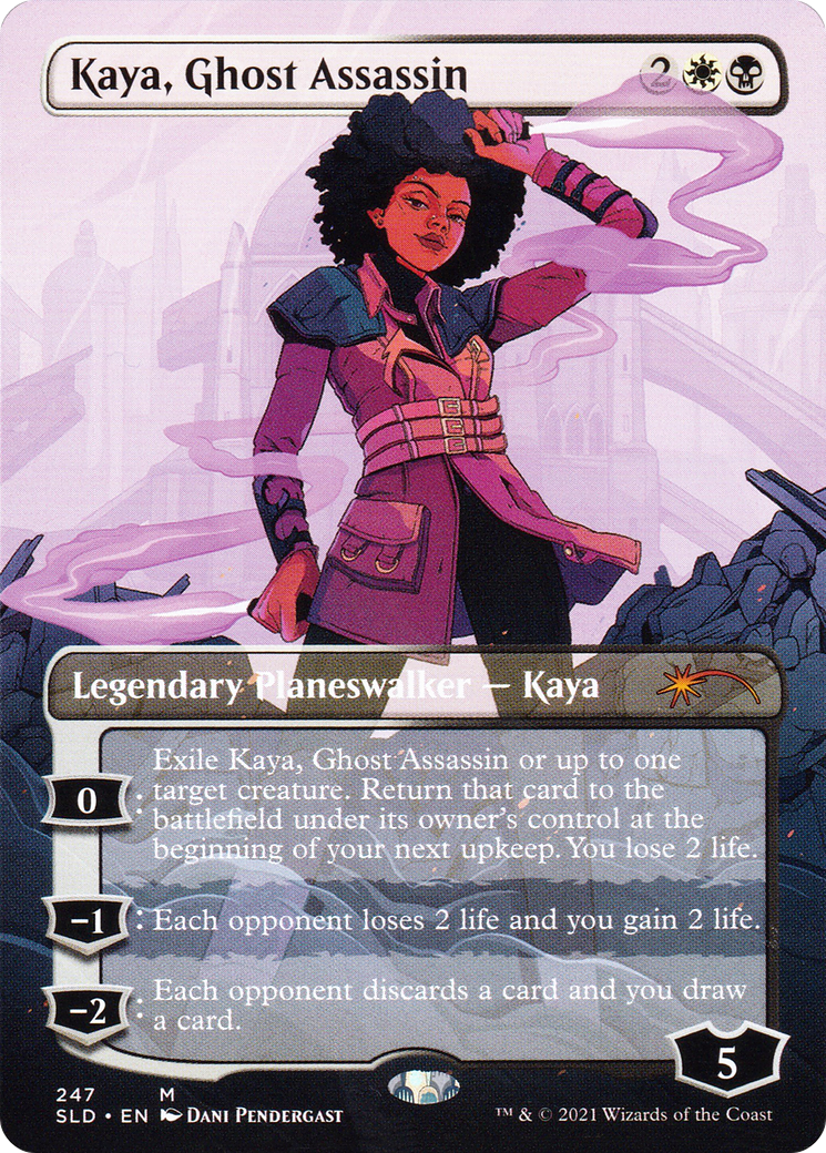 Kaya, Ghost Assassin (SLD-247) (Borderless) [Secret Lair Drop] Foil
